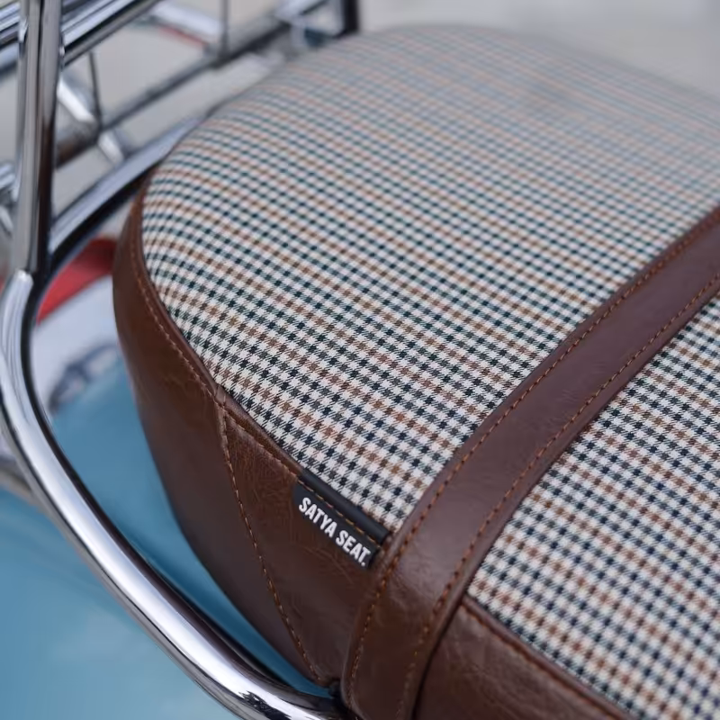 Authentic handmade Vespa seat from Indonesian workshop